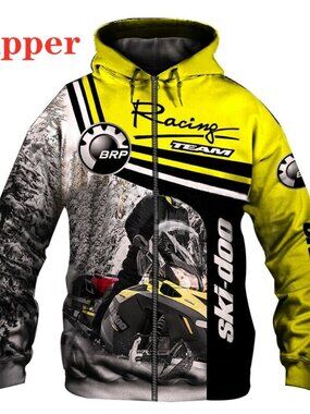 New Can-am zipper hoodie sizes medium to 3XL.